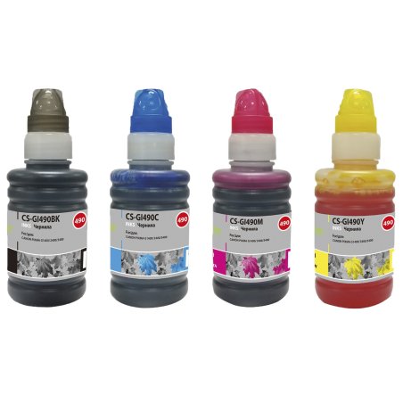 Чернила Cactus CS-GI490BK черный 100мл для Canon Pixma G1400/G2400/G3400