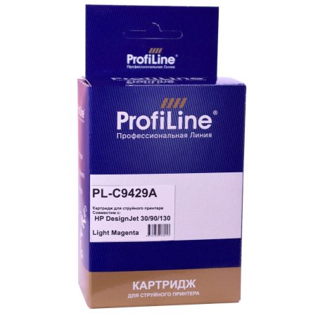 Картридж струйный ProfiLine PL-C9429A (№85) для принтеров HP DesignJet 30/90/130 с чернилами Light Magenta