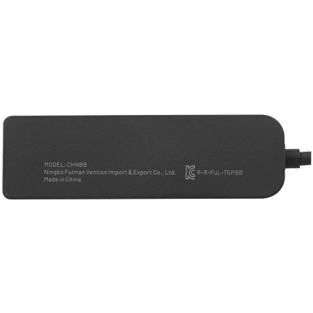 Сетевой адаптер Vention USB 3.0 M/Gigabit Ethernet RJ45 F+OTG хаб 3xUSB черный - 0.15м.