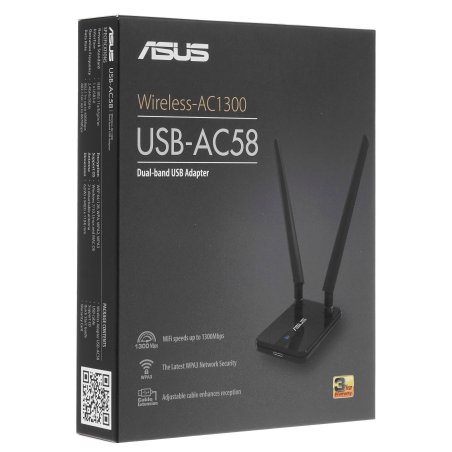 Сетевой адаптер ASUS USB-N10 Nano WI-FI 802.11n, 150 Mbps USB Adapter ; 90IG05E0-MO0R00
