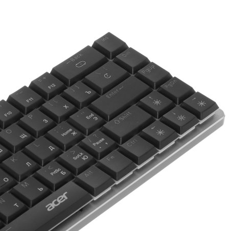 Клавиатура проводная Acer OKW302 (ZL.KBDCC.01C), USB, серебристый