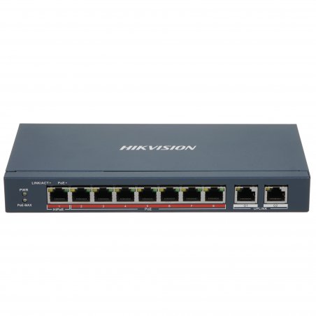 Коммутатор Hikvision DS-3E2318P, 16×1 Гбит/с PoE+ + 2×1 Гбит/с SFP, управляемый
