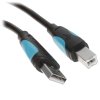 Кабель Vention USB 2.0 AM/BM - 1м. черный VAS-A16-B100