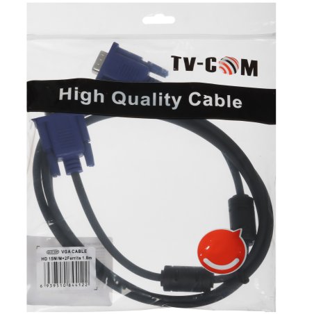 Кабель соединительный SVGA (15M/M) 3 м 2 фильтра TV-COM <QCG120H-3M>