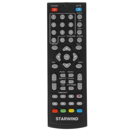 Ресивер DVB-T2 Starwind CT-160 черный