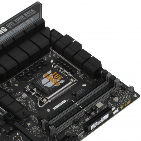 Материнская плата ASUS TUF GAMING B550-PLUS WIFI II, AM4, AMD B550, 4xDDR4, 6xSATA, 2xM.2, 1xPCI-E 3.0 x16, 1xPCI-E 4.0 x16, 3xPCI-E x1, 1xDP, 1xHDMI, 1x 2.5Gb LAN, 2xUSB-A 3.2 Gen 1, 1xUSB-A 3.2 Gen 2, 1xUSB-C 3.2 Gen 2, 3x3.5 мм, 7.1, ATX