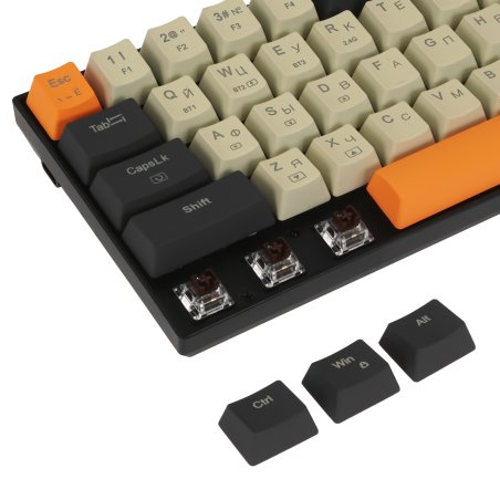 Клавиатура беспроводная Redragon Caraxes Pro, USB, Bluetooth/Радиоканал, черный