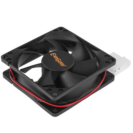 Вентилятор для корпуса ExeGate ExtraPower EP08025SM черный, 80 мм, 2500 об/мин, 25.5 дБ, 2 pin