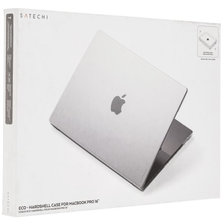 Чехол для ноутбука 16" Satechi Eco Hardshell прозрачный пластик (ST-MBP16CL)