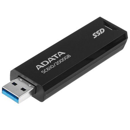 Внешний SSD ADATA SC610, 2TB, USB 3.2 Gen 2 Type-A, R/W 550/500, черный