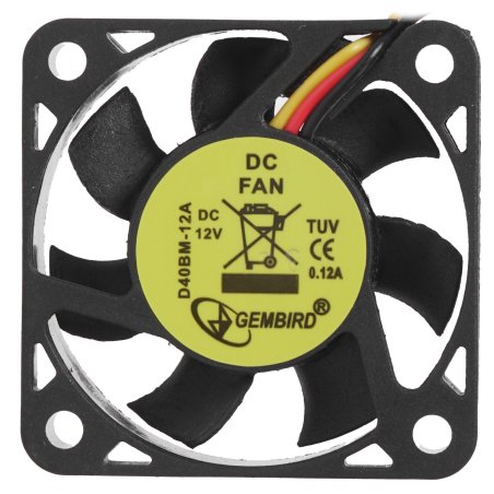 Вентилятор для корпуса Gembird D40BM-12A черный, 40 мм, 4000 об/мин, 30 дБ, 3 pin