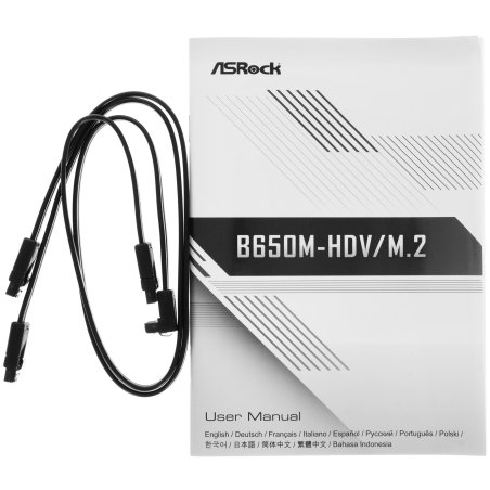 Материнская плата ASRock B650M-HDV/M.2, AM5, AMD B650, 2xDDR5, 4xSATA, 2xM.2, 1xPCIe 4.0 x16, 1xPCIe 4.0 x4, 1xPCIe 3.0 x1, 1xDP, 1xHDMI, 1x2.5Gb LAN, 1xUSB-C 5Gbps, 2xUSB-A 5Gbps, 4xUSB-A 2.0, 3x3.5 мм, 7.1, mATX
