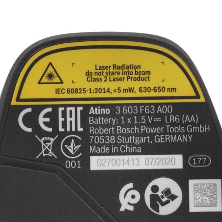 Нивелир лазерн. Bosch Atino 2кл.лаз. 650нм цв.луч. красный (0603663A00)