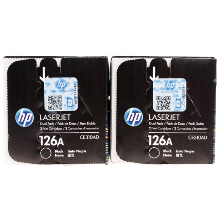 Картридж лазерный HP CE310AD черный двойная упаковка для LaserJet Pro CP102 2 х 1200 стр.