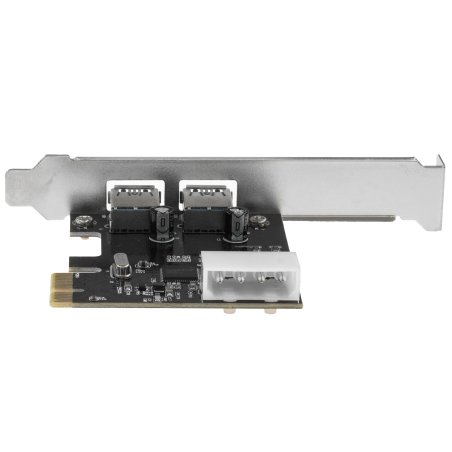 Контроллер ExeGate EXE-319 PCI-E 2.0, 2*USB 3.0 ext, разъем доп.питания (OEM)