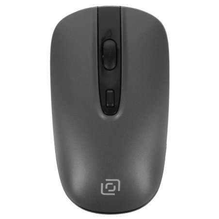 Комплект клавиатура + мышь Оклик 300M клав:серый мышь:серый/черный USB беспроводная slim