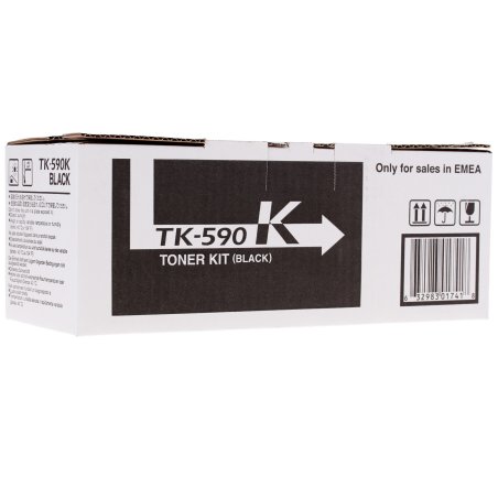 Картридж лазерный Kyocera TK-590K (1T02KV0NL0) черный для FS-C2026MFP/C2126MFP/C2526MFP/C2626MFP/C5250DN, P6026CDN/P6526CDN 7000 стр.