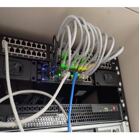 Патч-корд Vention прямой SFTP cat.6A, RJ45 - 0,5м. Серый