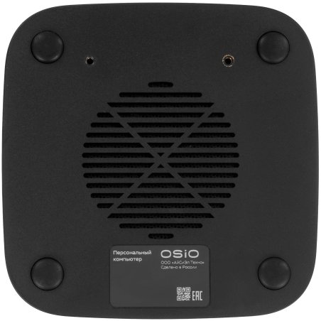 Компьютер Мини Osio BaseLine B51i-017 i5 1235U (1.3) 16Gb SSD 512Gb Iris Xe Win 11Pro 64 GbitEth WiFi BT 59.85W коричневый/серебристый