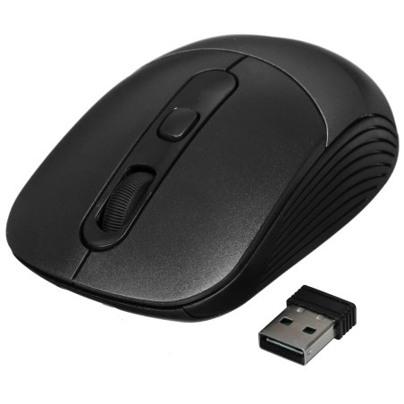 Мышь беспроводная Oklick 310MW черный/серый, 3200 dpi, радиоканал, USB, кнопки - 4