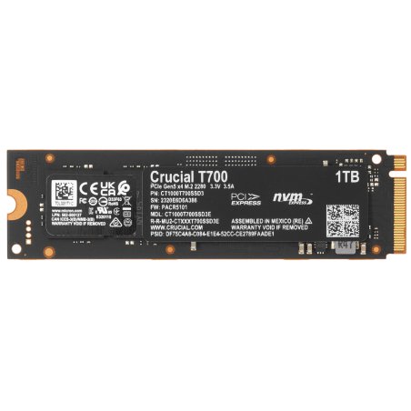 Накопитель SSD Crucial T710 1Tb PCIe Gen5 NVMe 2280 M.2 SSD CT1000T710SSD8