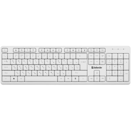 Клавиатура проводная Defender GK-172, USB, белый