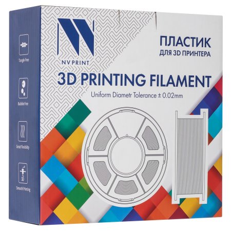 Филамент NVPrint PETG Red для 3D печати диаметр 1.75мм длина 330 метров масса 1 кг