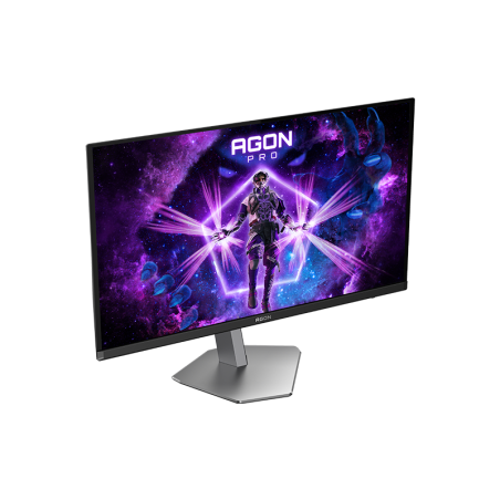Монитор 26.5" AOC AGON PRO AG276QSD QD-OLED 2560x1440, 360 Гц, 0.03 мс, 16:9, 1000 кд/м², 2xHDMI 2.1, 2xDP 1.4, 3.5 Jack, USB Hub (2x USB 3.2 Gen1), динамики (2x5 Вт), HDR10, FreeSync, черно-серый