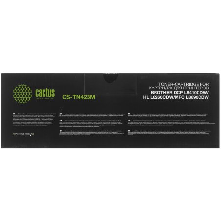 Картридж лазерный Cactus CS-TN423M пурпурный (4000 стр.) для Brother DCP L8410CDW/HL L8260CDW/MFC L8690CDW