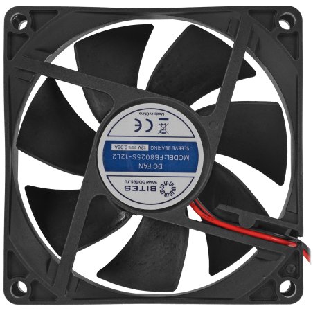 Вентилятор для корпуса 5bites FB8025S-12L2 черный, 80 x 80 мм, 2000 об/мин, 23 дБ, 2 pin