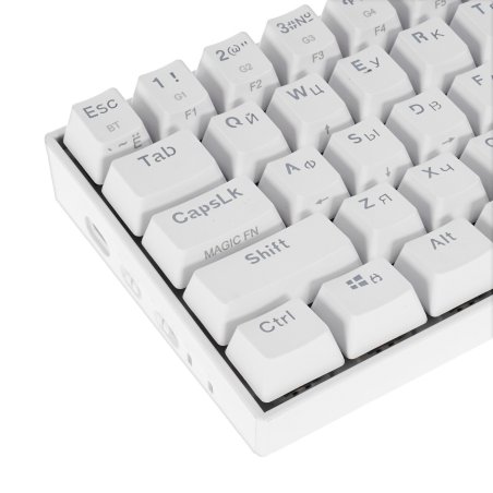 Клавиатура беспроводная Defender DRACONIC RU белый