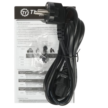 Блок питания Thermaltake Toughpower GX1 RGb (PS-TPD-0600NHFAGE-1), 600Вт,80 PLUS Gold, 120мм. черный