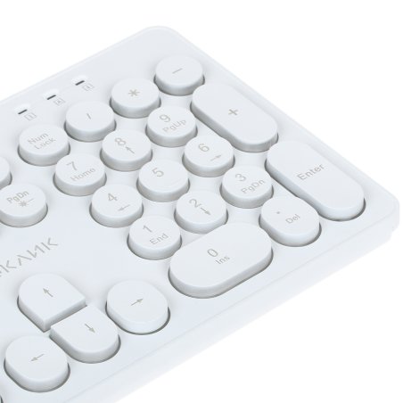 Клавиатура проводная Oklick 420MRL 1091227, USB, белый