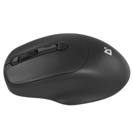 Мышь беспроводная Defender Feam MM-296 черный, 1600 dpi, радиоканал, USB, кнопки - 4