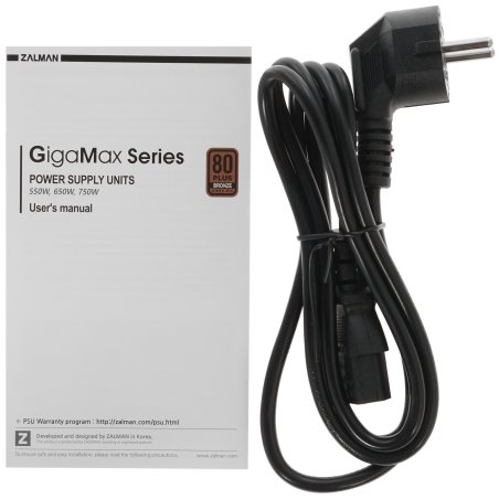 Блок питания Zalman ZM550-GVII, 550Вт, 80 PLUS Bronze, 120мм, черный