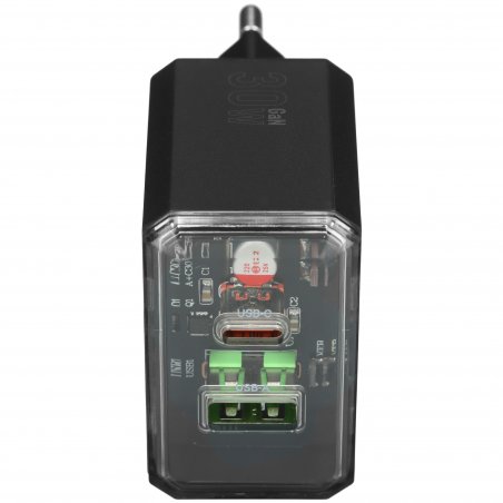Сетевое зарядное устройство BOROFONE (6941991110689) BAS32A 1USB+1Type-C 3.0A QC3.0 PD 30W, черный