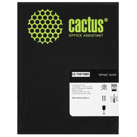Картридж лазерный Cactus CS-TK8110BK TK-8110BK Asia-Pacific черный (12000стр.) для Kyocera Mita Ecosys M8124cidn/M8130cidn