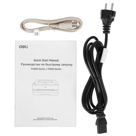 Принтер лазерный Deli P3100DNW, A4, ч/б, печ. до 31 стр/мин., 1200 x 1200 dpi, USB, Wi-Fi