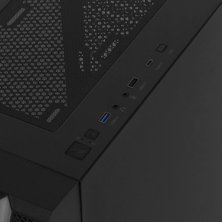 Компьютерный корпус Bloody BD-CC106 черный без БП ATX 8x120мм 1xUSB 2.0 1xUSB 3.0 audio bott PSU