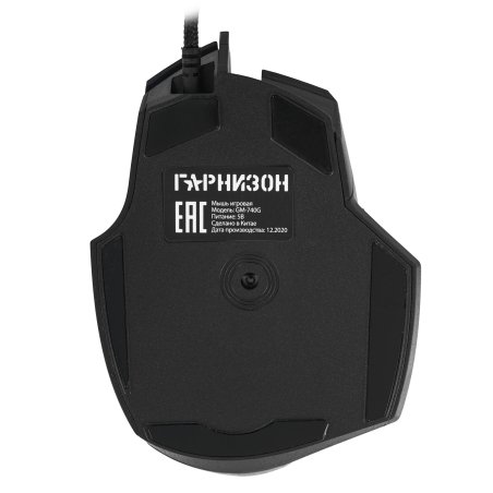 Мышь проводная Гарнизон GM-740G черный, 3200 dpi, USB, кнопки - 7