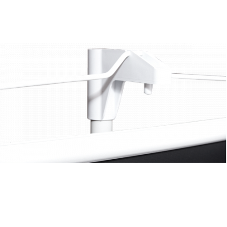 Экран Sakura 180x180см TriScreen 1:1 напольный рулонный белый100' Matt White (MW), серый корпус