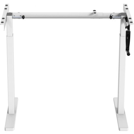 Подстолье Cactus CS-MDF-WT белый черный каркас белый 133x118x60 см