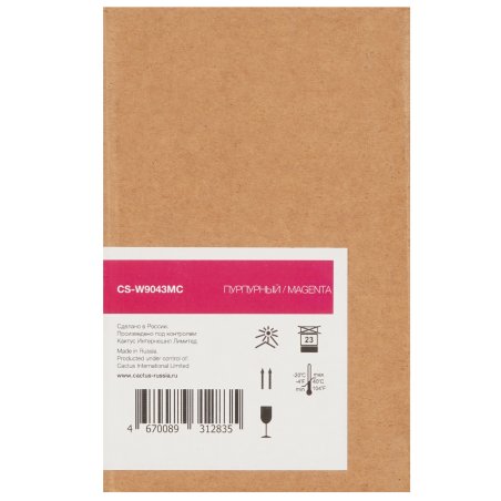 Картридж лазерный Cactus CS-W9043MC W9043MC пурпурный (32000стр.) для HP LJ Managed MFP E77822DN/E77822Z/E77825DN