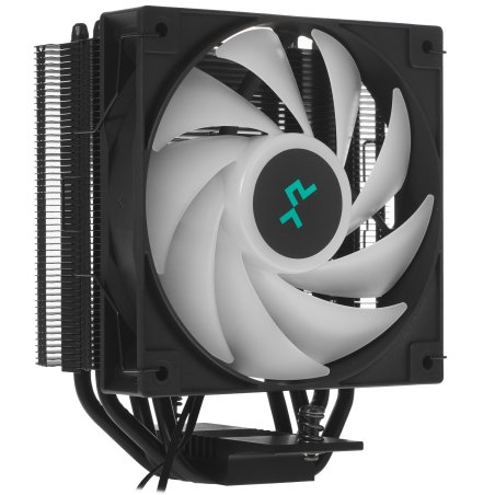 Кулер для процессора DEEPCOOL AG400 BK ARGb черный, 120 мм, алюминий/медь, 2000 об/мин, 31.6 дБ, 4 pin, 220 Вт, 150 мм