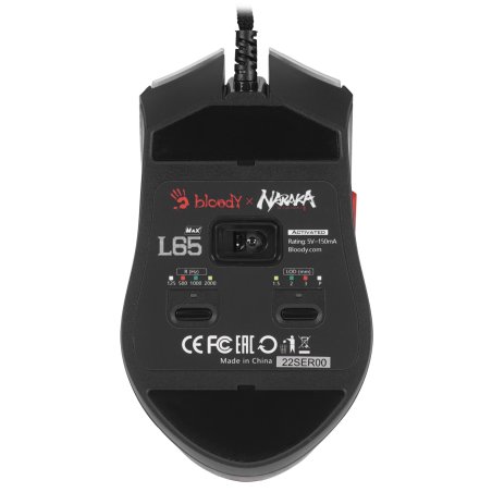 Мышь проводная A4Tech Bloody L65 Max белый, 12000 dpi, USB, кнопки - 7