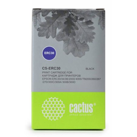 Картридж матричный Cactus CS-ERC30 черный (12.7 мм, 5 м, 1 000 000 знаков) для Epson ERC 30/34/38/TM-U220