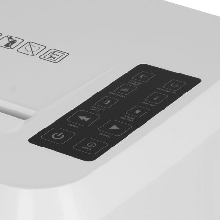 Шредер Office Kit S243N 3,9х38 белый (секр.P-4) фрагменты 35лист. 35лтр. скрепки скобы пл.карты CD