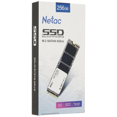 Накопитель SSD Netac N535N, 256Gb, M.2 2280, SATA-III, R/W 540/490