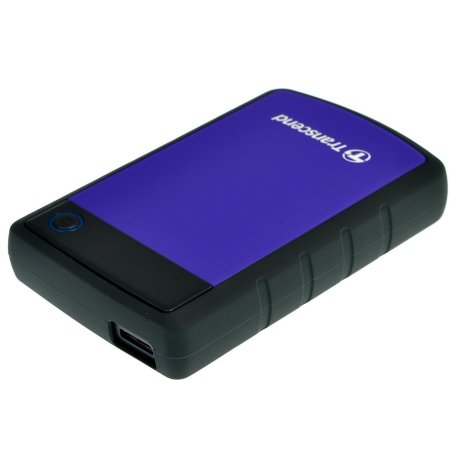 Внешний HDD 2.5" Transcend StoreJet 25H3, 2TB, USB 3.2 Gen 1 Type-A, 5400 rpm, фиолетовый