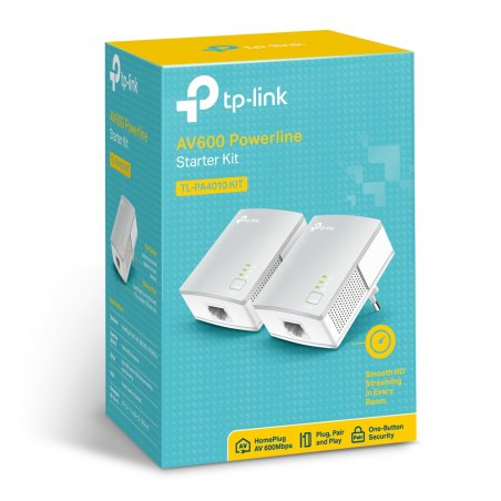 Сетевой адаптер TP-Link TL-PA4010KIT AV600 Nano Powerline Ethernet Adapter Starter Kit, Ultra Compact Size, 500Mbps Powerline Datarate,10/100Mbps Fast Ethernet, HomePlug AV, Green Powerline,Plug and Play, Twin Pa